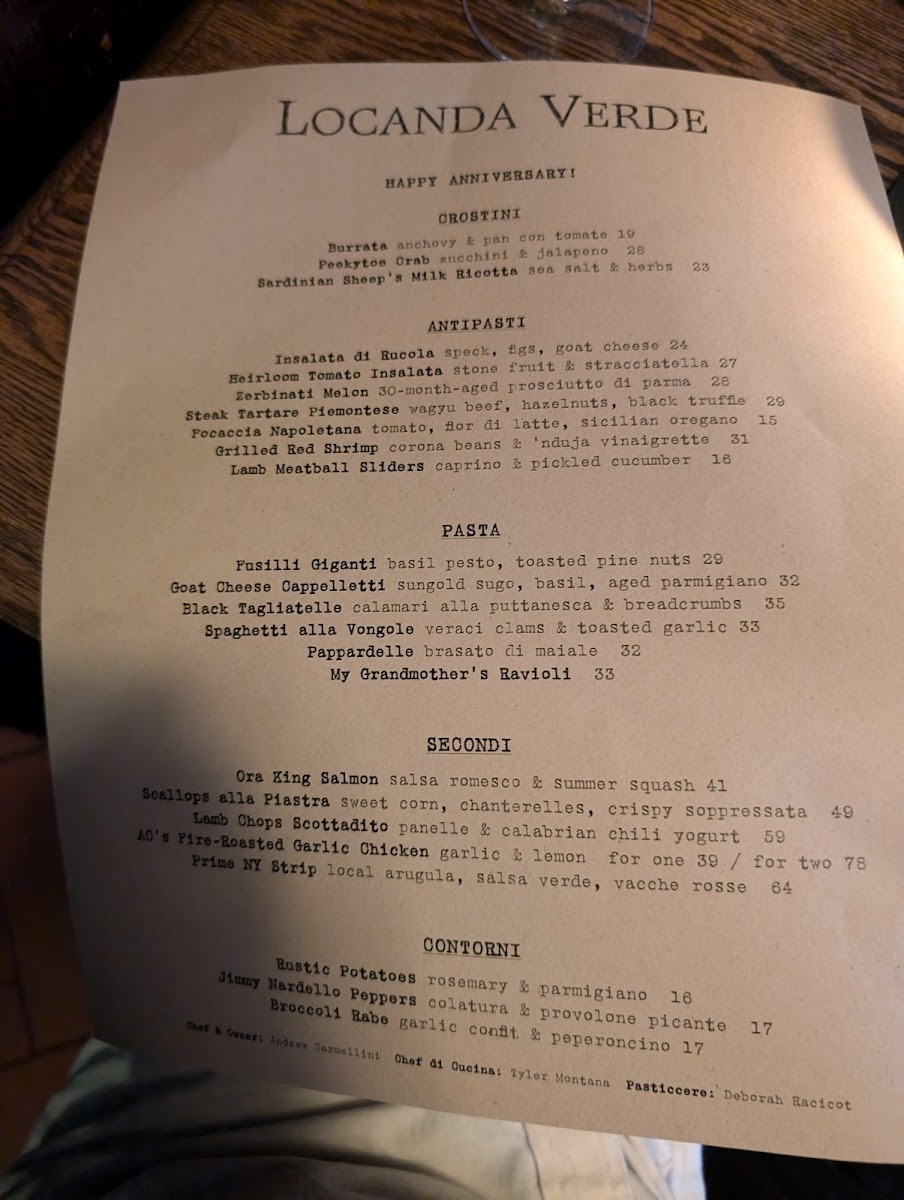 Locanda Verde Tribeca Menu - Image 5